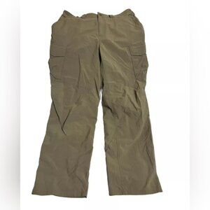 REI Nylon Cargo Pants Mens Size L Brown Baggy Outdoor Hiking Lightweight 30x28